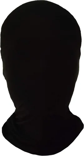 Vista 9 de 2 máscaras de cara completa, máscaras de segunda piel BW, capucha de licra para Halloween para tela unisex 2 negro