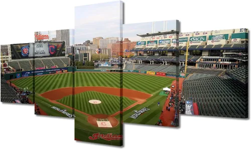 Vista 91 de Arte para pared, lienzo para estadio deportivo, arte para pared, diseño de campo de Wrigley en Chicago, pinturas de Chicago, impresiones sobre