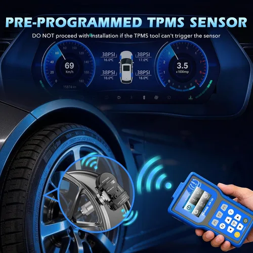 Vista 7 de RENECTIV Sensor TPMS, sensor de monitoreo de presión de neumáticos de 433 MHz apto para Kia Hyundai Replace#52933-D4100 52933-D9100 (4 piezas)