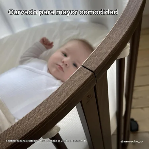 Vista 2 de Stokke Sleepi Bed V3 - Adecuado para edades de 0 a 5 años, marrón cálido Café cálido