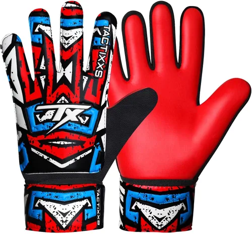 Vista 7 de Guantes de portero de fútbol para niños y jóvenes, guantes de portero de fútbol Funky antideslizantes con palma de látex de 0.16 in con agarres