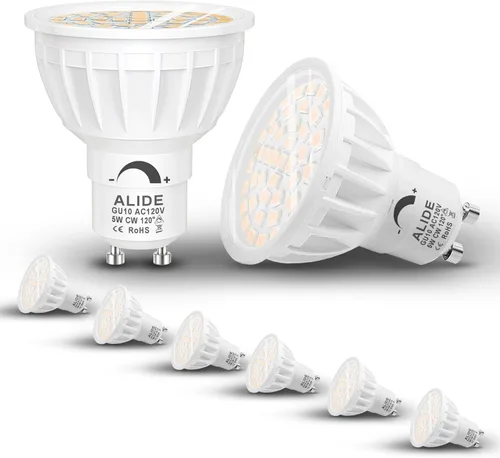 Vista 8 de ALIDE Bombillas LED GU10 regulables que reemplazan 50 W halógenas, 4000 K blanco natural