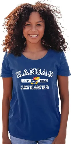 Vista 13 de Blue 84 NCAA - Camiseta con licencia oficial de la NCAA para mujer, color del equipo atlético