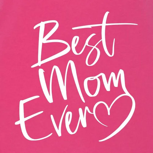 Vista 30 de Go All Out Script Best Mom Ever Heart Idea - Camiseta con cuello en V para mujer