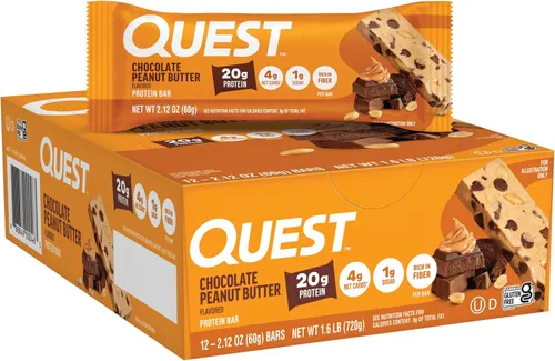Vista 12 de Quest Nutrition Paquete de variedad para amantes del chocolate, alto en proteínas, bajo en carbohidratos, sin gluten, apto para ceto, 12
