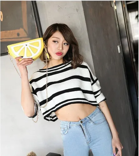 Vista 6 de Mini bolsa de hombro con forma de piña para mujer