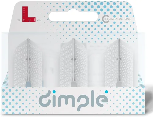 Vista 7 de L-style L6 Slim PRO Dimple Molded Dart Flights Negro Pro Dimple