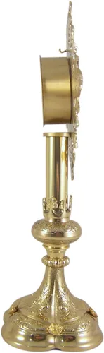 Vista 3 de Autom Caja de relicario de bronce ornamentada religiosa, 13 pulgadas