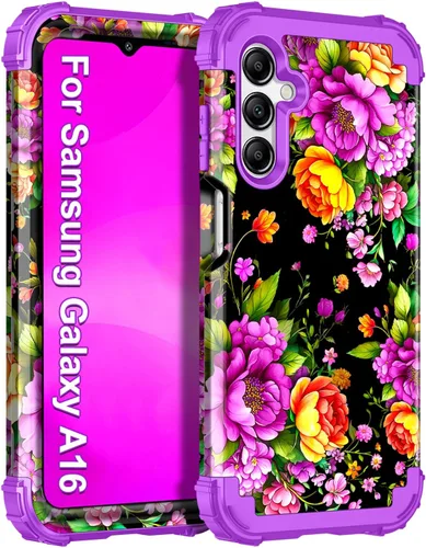 Vista 19 de Casetego Funda para Galaxy A16 5G, Tres Capas de Alta Resistencia Robusta a Prueba de Golpes, Protección Completa Rugosa de PC Duro + Parachoques