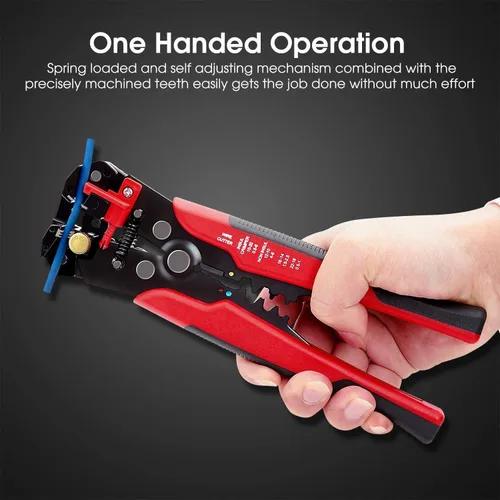 Vista 3 de 1 unids Crimper cortador de cables pelacables automático multifuncional herramientas de pelado Alicates terminal 0.2-6.0mm2 herramienta