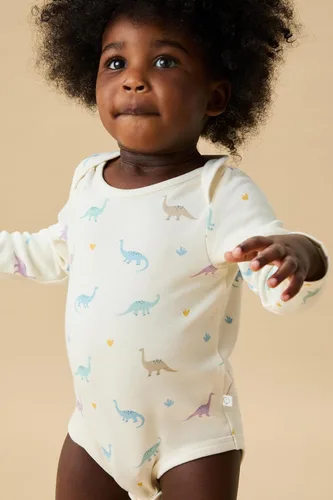 Vista 9 de MORI Baby Supreme Comfort - Body de manga larga para niños y niñas, mameluco unisex con cuello sobre y sin níquel