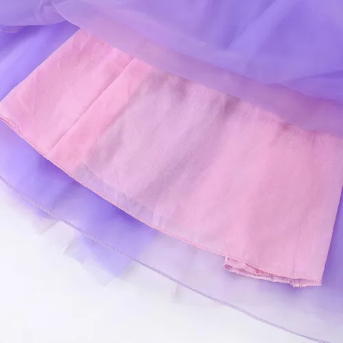 Vista 9 de JerrisApparel Disfraz de princesa de lujo para niñas, vestido de cosplay morado, fiesta de disfraces de Halloween