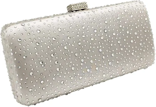 Vista 3 de Bolsos de noche elegantes de cristal de embrague de las mujeres de la boda de la caja