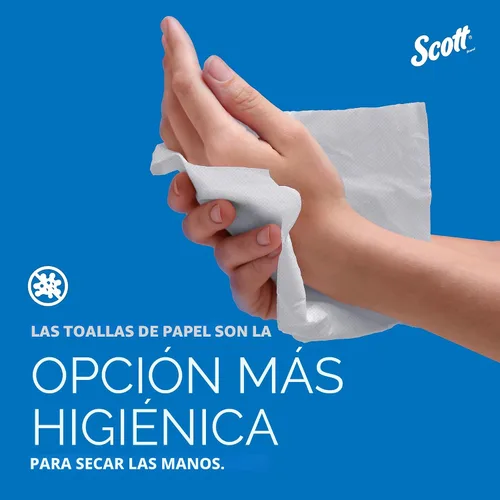 Vista 6 de Toallas de papel multifold universal Scott Professional, a granel (58091), bolsillos de absorción, blancas, toalla de 9.2"x9.4", blanca, comprimida