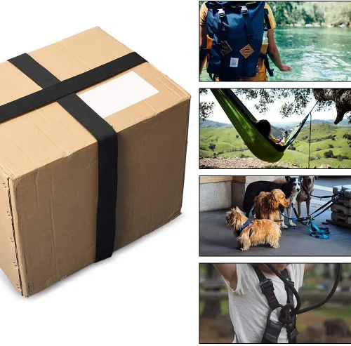 Vista 6 de JIAKAI Correa de nailon resistente de 1 pulgada de ancho y 10 yardas, correas pesadas de polipropileno para bolsas, hamacas, escalada al aire libre