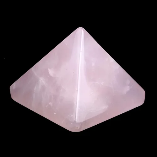 Vista 2 de Juego de cristales curativos, 1 piedra natural de amatista uruguaya, 1 pirámide de cristal de cuarzo rosa natural y 1 yeso de cristal natural