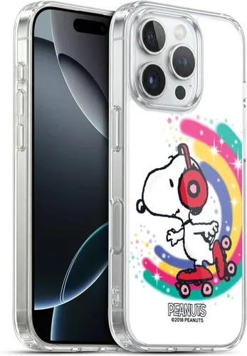 Vista 224 de Head Case Designs Funda de gel con licencia oficial de Peanuts Beach Surf Snoopy Boardwalk Airbrush [protección de grado militar] compatible