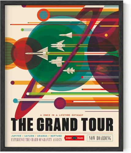 Vista 19 de HAUS AND HUES Arte de pared espacial – Pósteres espaciales vintage, póster JPL de la NASA, pósteres vintage de la NASA para paredes, arte de pared