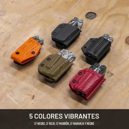 Vista 8 de Clip & Carry Kydex - Funda multiherramienta para cuero Wave & Wave + Plus, fabricada en Estados Unidos, funda para múltiples herramientas, funda