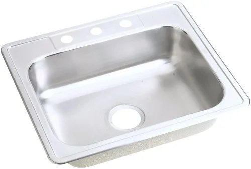 Vista 25 de Elkay D11515 Dayton Fregadero de Cocina de Acero Inoxidable de 15" con Instalación Empotrada de Una Sola Cubeta - 1 Orificio para Grifo