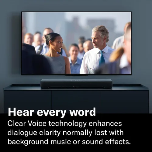 Vista 3 de YAMAHA B200A Compact Sound Bar with Dolby Atmos, Bluetooth - Black
