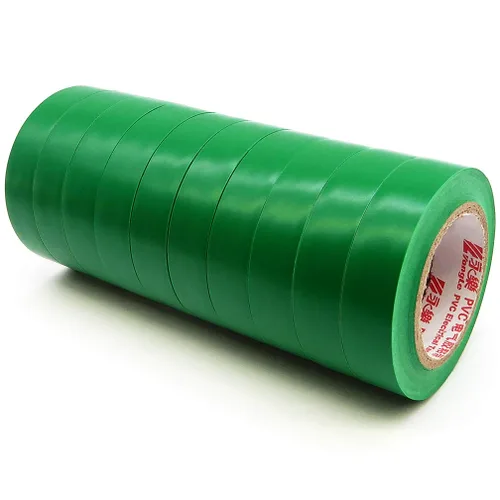 Vista 9 de Maveek 10 rollos de cintas eléctricas de PVC, autoadhesivas, impermeables, aislantes amarillas, clasificadas hasta 600 voltios y 176 °F, 0.6 x 49.2