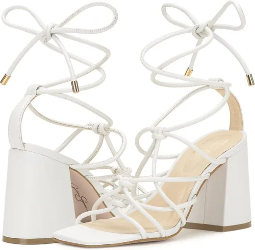 Vista 7 de Jessica Simpson Zapatos de tacón con tiras Ozias para mujer