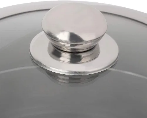 Vista 7 de Bollos de vapor Horno 28CM Acero inoxidable sola capa Stockpot Hotpot Vaporizador de alimentos Olla Utensilios de cocina Cocina doméstica