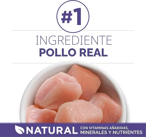 Vista 2 de Purina ONE Alimento natural para gatos para control de bolas de pelo, fórmula +PLUS Hairball - Bolsa de 16 libras