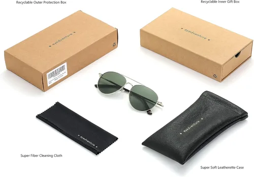 Vista 7 de Eyedventure - Gafas de sol para hombre, diseño de ojo de gato, protección polarizada UV400