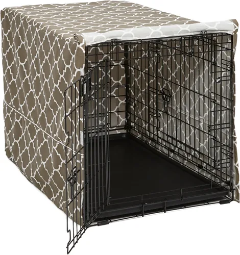 Vista 20 de MidWest Homes for Pets XL Funda para jaula de perro, cubierta de perrera de poliéster negro para dar privacidad, se ajusta a la mayoría