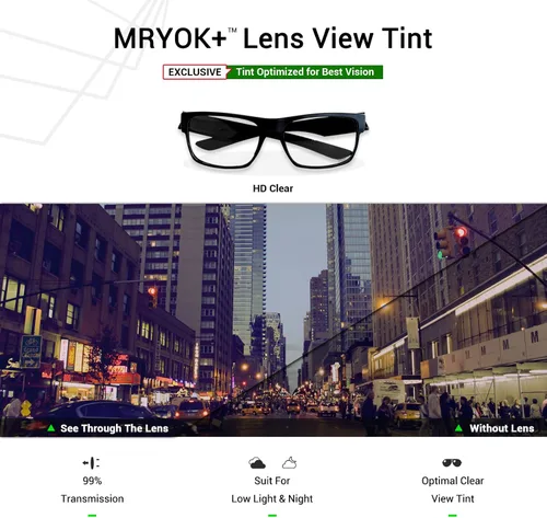 Vista 4 de Mryok + Lentes de repuesto polarizadas para Oakley Holbrook XL OO9417 - HD Clear