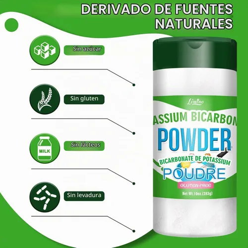 Vista 4 de Bicarbonato de potasio de 10 onzas, polvo de bicarbonato de potasio puro de grado alimenticio para plantas, pasteles, vinificación, aperitivos