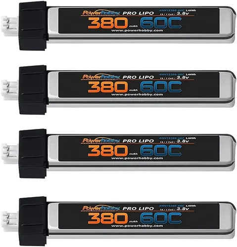 Vista 2 de Powerhobby 4 unids 230mAh 1S Lipo Batería 60C 3.8V para Tiny Whoop Blade Inductrix JST-PH 2.0 Conector