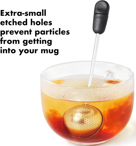 Vista 4 de OXO Cesta infusora de té Brew (6 onzas) e infusor de bolas de té torcidas