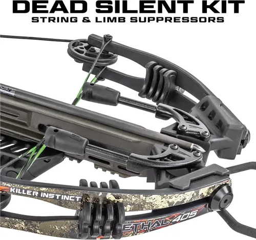 Vista 8 de Paquete Pro de Ballesta Killer Instinct Lethal 405 con Alcance 4 x 32 No Iluminado, Tensor de Cuerda, Supresores de Cuerda, Aljaba de 3 Pernos, 3