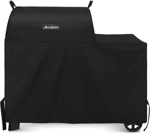 Vista 8 de Cubierta de parrilla para parrillas Traeger serie 22 y Pro 575, resistente e impermeable, diseño de cremallera especial