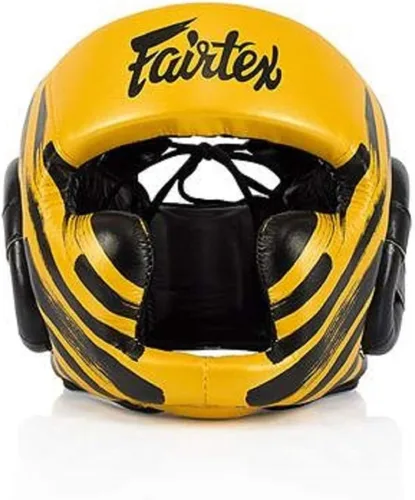 Vista 12 de Fairtex Protector de cabeza completa, casco de combate MMA de Muay Thai HG10 Negro Cordones