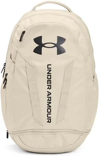 Vista 17 de Under Armour Mochila Hustle 5.0 unisex (004) negro / negro jaspeado medio / brillo dorado metálico