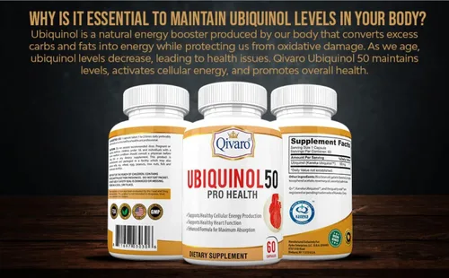 Vista 3 de QIH23: Ubiquinol 50 Pro Health COQ10 (60 cápsulas) - Suplemento de ubiquinol con forma activa de coenzima Q10 - Potente antioxidante