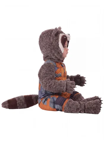 Vista 4 de Disfraz Saltador de Rocket Raccoon Deluxe para Bebés de Marvel Guardians of the Galaxy Multicolor