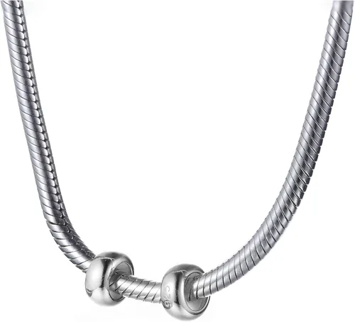 Vista 8 de GW Colgantes redondos de plata de ley para pulseras europeas, 2 unidades, Metal