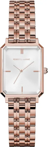 Vista 21 de Roberto Marino RM1982 Reloj de Lujo para Mujer Rectangular en Oro – Movimiento de Cuarzo Japonés, Diseño Vintage de Acero Inoxidable, Esfera RM1931