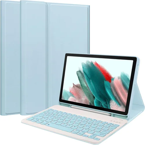 Vista 15 de Funda de teclado para Samsung Galaxy Tab S6 Lite de 10.4 pulgadas 2024/2022/2020, funda protectora Magentic con soporte para S-Pen y teclado Negro