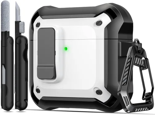 Vista 119 de RFUNGUANGO Fundas protectoras para Airpods de 2ª y 1ª generación, color 2º -Blanco