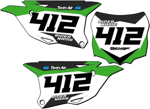 Vista 6 de 2001-2013 KX 85 SG63 Custom MX matrículas Senge Graphics Kit compatible con Kawasaki