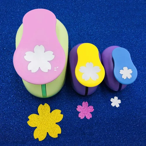 Vista 5 de Punchers de papel de 2 pulgadas, 1 pulgada y 5/8 pulgadas, 3 piezas, para álbumes de recortes, para manualidades (mariposa)