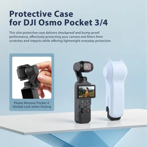 Vista 2 de Walking Way Funda protectora para DJI Osmo Pocket 3/4 y Xtra Muse/2, funda de transporte rígida con almacenamiento de filtro, funda protectora