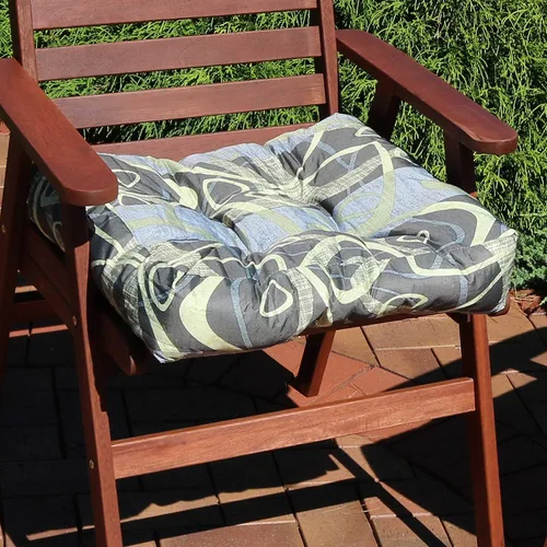 Vista 8 de Sunnydaze - Cojines cuadrados copetudos de 20 pulgadas para patio para interiores o exteriores, jazz moderno, seis juegos de almohadas de 2 piezas