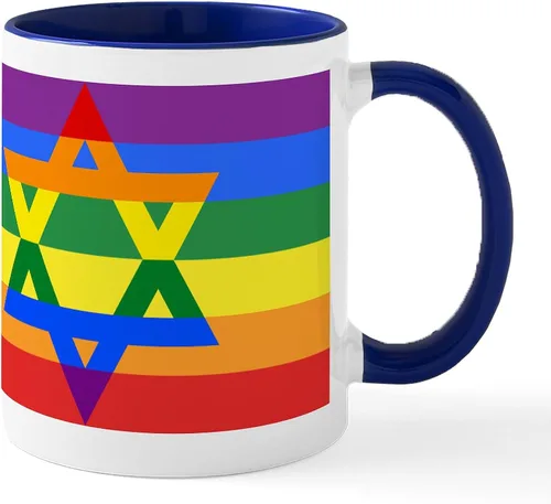 Vista 28 de CafePress STAR OF DAVID - Taza de café de cerámica (11.0 fl oz)